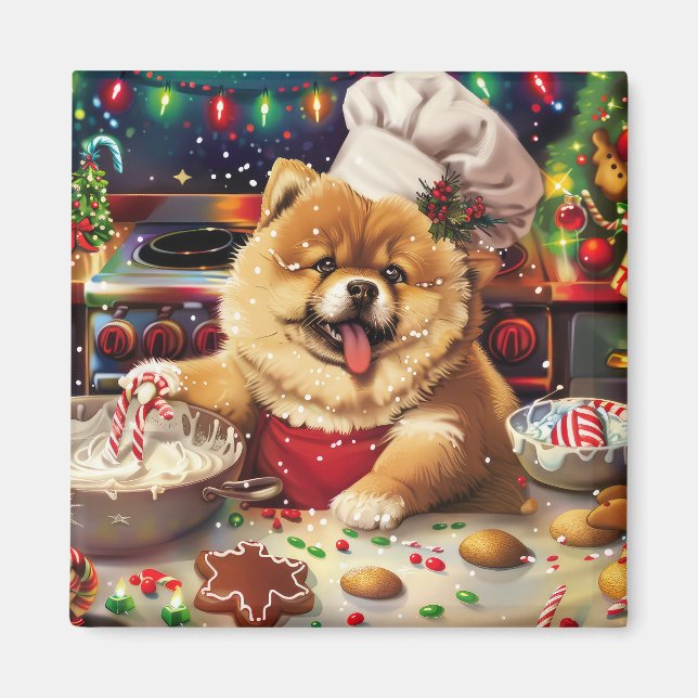 Chow Chow Holiday Baking: Feierliche Weihnachten Magnet (Vorne)
