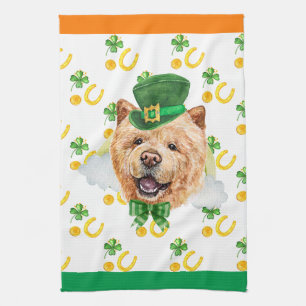 Chow Chow Holiday Wohngestaltung St Patricks Day Geschirrtuch
