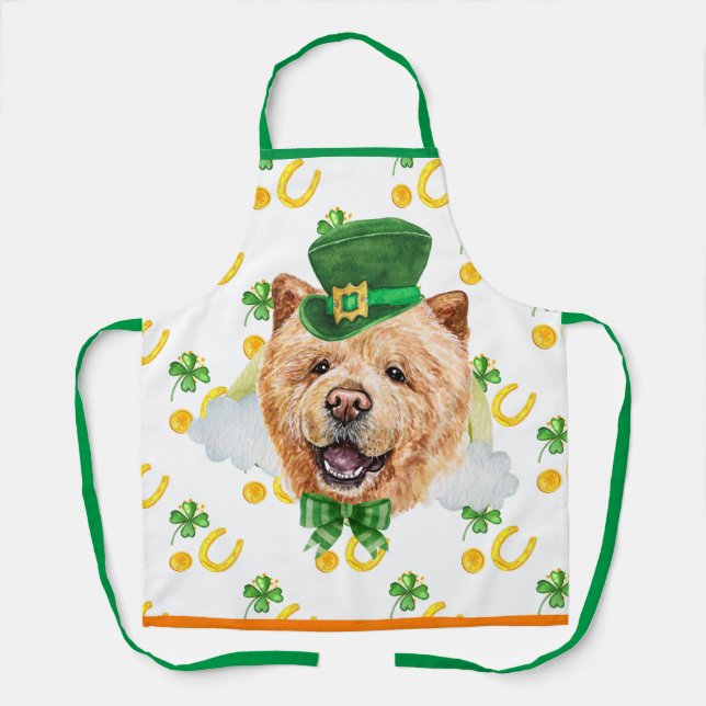 Chow Chow Holiday Wohngestaltung St Patrick's Day  Schürze (Vorderseite)