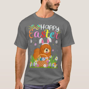 Chow Chow Hund Bunny Egg Jagen Funny Chow Chow Ha T-Shirt