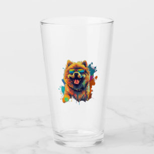 Chow Chow Hund Chinesische Hunde Rasse für eine Ch Glas