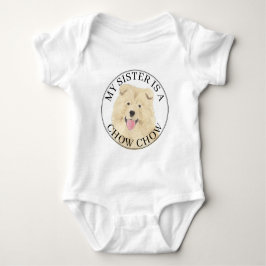 Chow-Chow-Hund große Schwester Baby Strampler