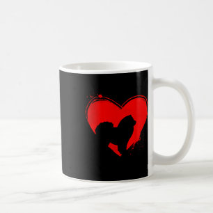 Chow Chow Hund Herzform Valentinstag Hunde Liebhab Kaffeetasse