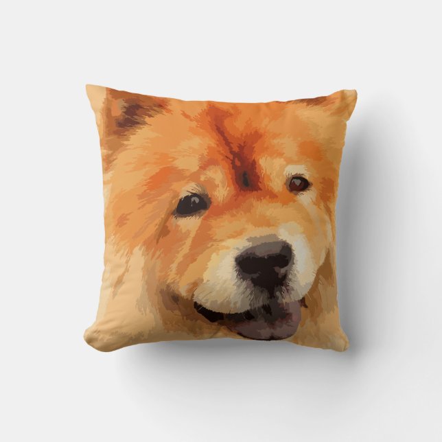 Chow-Chow-Hund Kissen (Vorderseite)