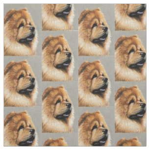 Chow Chow Hund Kunststoffe Stoff