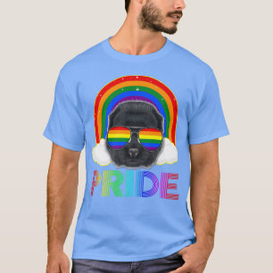 Chow Chow Hund LGBT Regenbogen Schwul Lesbisch Lus T-Shirt