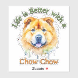 Chow Chow Hund Lover Aufkleber dekor, Hund Mama Hu