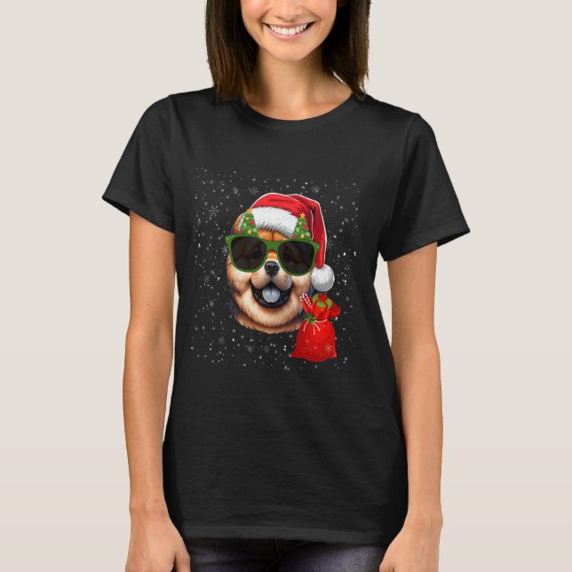 Chow Chow Hund Lover Men Frauen Kinder Weihnachten T-Shirt (Vorderseite)