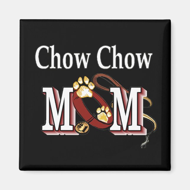 Chow Chow Hund Mama Geschenke Magnet (Vorne)