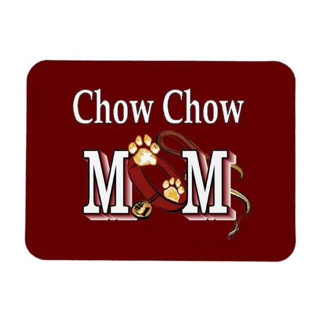 Chow Chow Hund Mama Magnet (Horizontal)