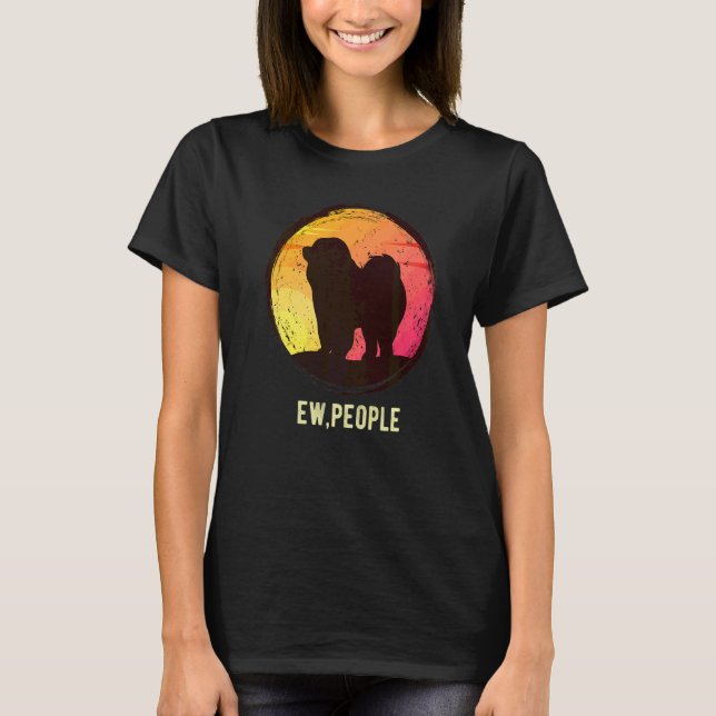 Chow-Chow-Hund Rasse  8 T-Shirt (Vorderseite)