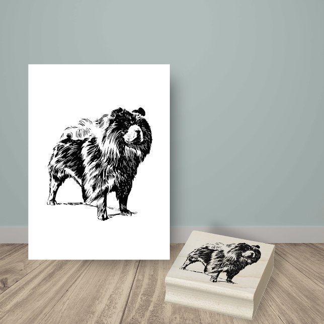 Chow-Chow Hund Rasse Gummistempel (Von Creator hochgeladen)