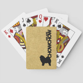 Chow Chow Hund Rasse Spielkarten Thema