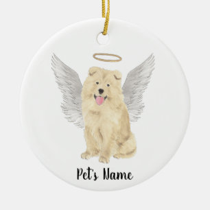 Chow Chow Hund Sympathie Gedenken Keramik Ornament