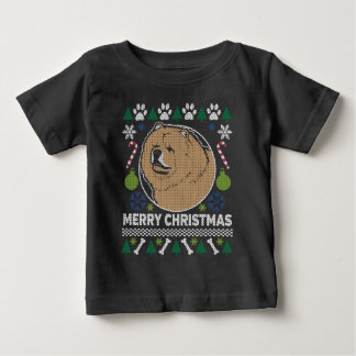 Chow Chow Hund züchten Ugly Christmas Sweater Baby T-shirt