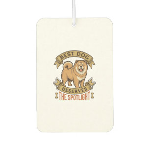 Chow Chow Hunde-Shirt Vintage Gravur Lustiges Haus Autolufterfrischer