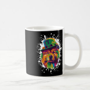 Chow Chow Hundekopf Irischer Lustiger St Patricks Kaffeetasse