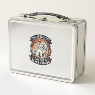 Chow Chow Hundeshirt Ein Hund ist nie genug Retro  Metall Brotdose