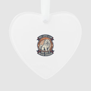 Chow Chow Hundeshirt Ein Hund ist nie genug Retro Ornament