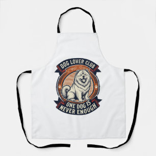 Chow Chow Hundeshirt Ein Hund ist nie genug Retro Schürze