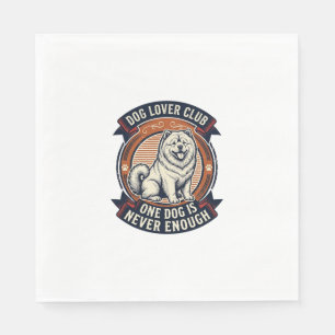 Chow Chow Hundeshirt Ein Hund ist niemals genug Re Serviette