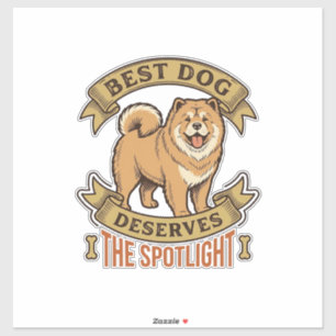 Chow Chow Hundeshirt Vintage Gravur Lustiges Haust Aufkleber
