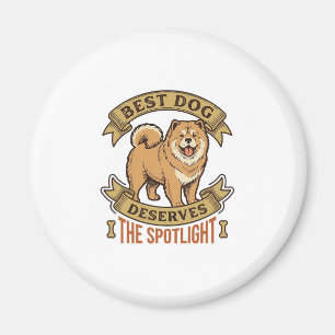 Chow Chow Hundeshirt Vintage Gravur Lustiges Haust Magnet