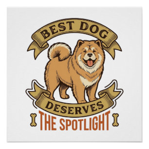 Chow Chow Hundeshirt Vintage Gravur Lustiges Haust Poster