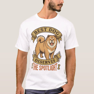 Chow Chow Hundeshirt Vintage Gravur Lustiges Haust T-Shirt
