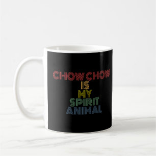 Chow Chow Ist Mein Krafttier Retro 70er Vintage Kaffeetasse