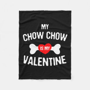 Chow Chow ist mein Valentinskandidat Chow Chow Hun Fleecedecke