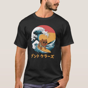 Chow Chow Japanisch Kanagawa Wave Dog T-Shirt