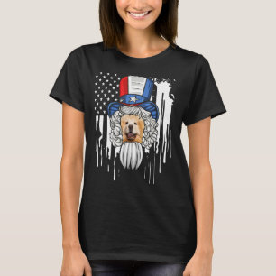 Chow Chow Kostüm Patriotic 4. Juli American F T-Shirt