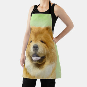 Chow Chow Malerei - Süße originelle Hundekunst Schürze