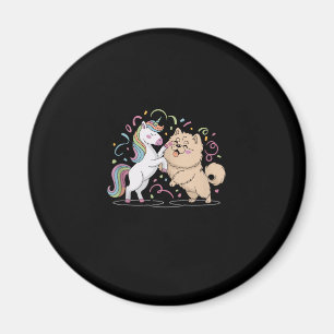 Chow Chow mit einem Einhorn Chow Chows Hund Tank T Magnet