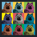 Chow Chow Pop-Art-Poster Poster<br><div class="desc">Chow Chow Pop-Art-Poster</div>