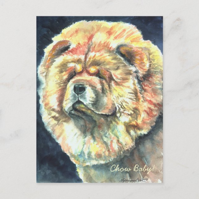 Chow Chow Postkarten (Vorderseite)
