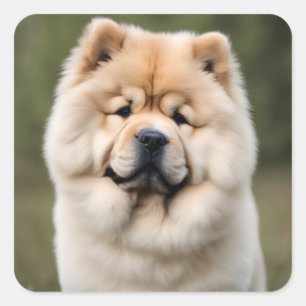 Chow Chow Quadratischer Aufkleber