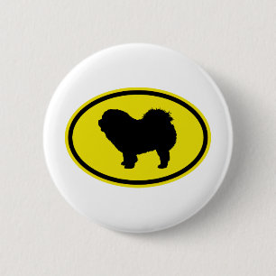 Chow-Chow Rau-Mantel Button