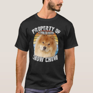 Chow Chow Red Retro-Eigenschaft von T-Shirt