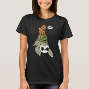 Chow Chow Reitfaultier Schildkröte Hund T-Shirt