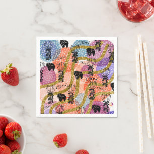 CHOW CHOW RETRO Paper Napkins Serviette