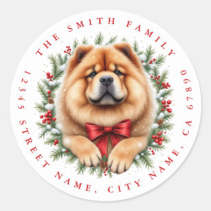 Chow Chow Runde Aufkleber