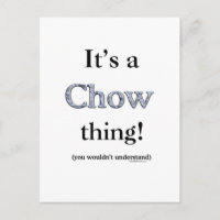 Chow Chow-Sache