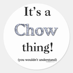 Chow Chow-Sache Runder Aufkleber