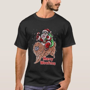 Chow Chow Santa Claus Hat frohe Weihnachts-Dog X M T-Shirt