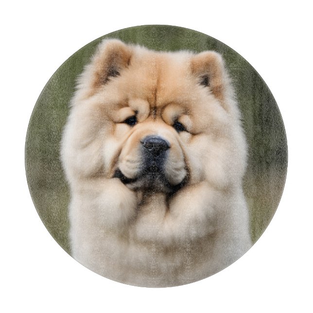 Chow Chow Schneidebrett (Vorderseite)