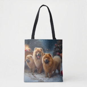 Chow Chow Snowy Sleigh Weihnachtsdekor
