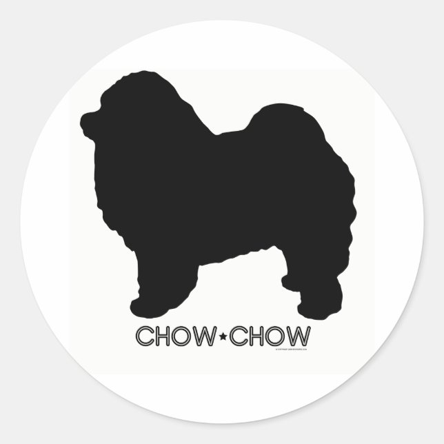 Chow Chow Sticker (Vorderseite)