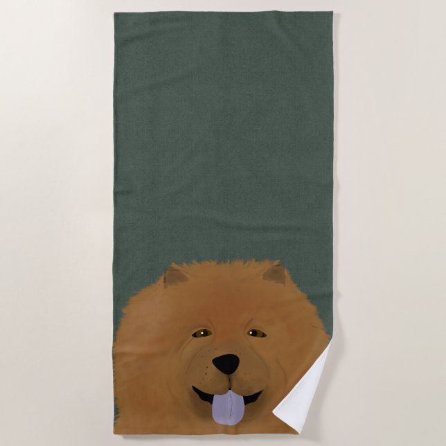 Chow Chow Strandtuch (Vorderseite)